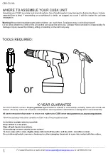 Предварительный просмотр 2 страницы Target CUBX CBX-CU168 Assembly Instructions Manual