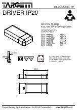 Targetti DRIVER IP20 Manual preview