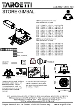 Targetti STORE GIMBAL 1T5098 Installation Instructions Manual preview