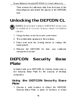 Предварительный просмотр 9 страницы Targus DEFCON CL User Giude