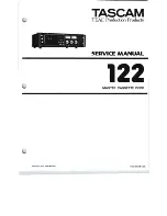Предварительный просмотр 1 страницы Tascam 122 Service Manual