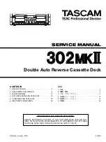 Tascam 302mkII Service Manual preview