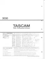 Предварительный просмотр 53 страницы Tascam 3030 Service Manual