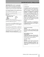 Preview for 3 page of Tascam AV-452 Installation & Support Manual