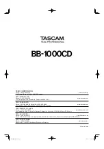 Preview for 56 page of Tascam BB-1000CD Owner'S Manual