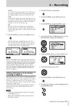 Предварительный просмотр 27 страницы Tascam BB-800 Owner'S Manual