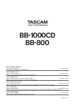 Предварительный просмотр 52 страницы Tascam BB-800 Owner'S Manual