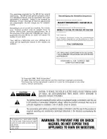 Preview for 2 page of Tascam BR-20 Series Operating And Maintenance Instructions Manual