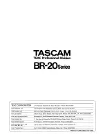 Предварительный просмотр 33 страницы Tascam BR-20 Series Operating And Maintenance Instructions Manual