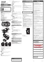 Tascam CA-XLR2d Manual preview