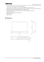 Preview for 2 page of Tascam CD-200iL Product Spec Sheet