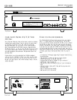 Preview for 2 page of Tascam CD-305 Quick Manual