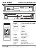 Предварительный просмотр 3 страницы Tascam CD-RW900 Technical Information