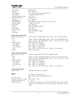 Preview for 4 page of Tascam DA-3000 Spec Sheet