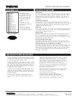 Preview for 2 page of Tascam DA-40 Tehnical Documentation