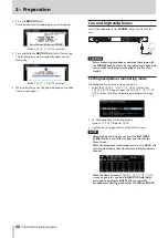 Preview for 20 page of Tascam DA-6400 Owner'S Manual