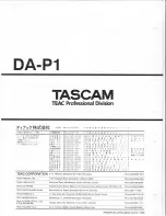 Preview for 52 page of Tascam DA-P1 Service Manual