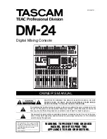 Tascam DM-24 Owner'S Manual preview