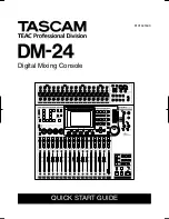 Tascam DM-24 Quick Start Manual preview