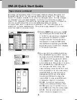 Preview for 8 page of Tascam DM-24 Quick Start Manual