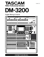 Preview for 1 page of Tascam DM-3200 Owner'S Manual