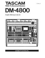 Tascam DM-4800 Owner'S Manual preview