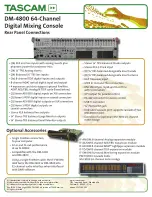 Preview for 2 page of Tascam DM-4800 Specification Sheet