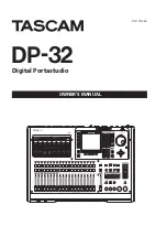 Предварительный просмотр 1 страницы Tascam DP-32 Digital Portastudio Owner'S Manual