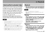 Preview for 87 page of Tascam DR-07MKII Owner'S Manual