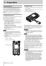 Preview for 14 page of Tascam DR-100MKIII Reference Manual