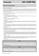 Preview for 2 page of Tascam DR-22WL Manual