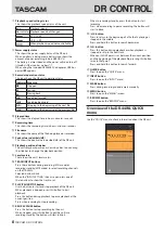 Preview for 8 page of Tascam DR-22WL Manual