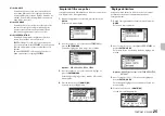 Предварительный просмотр 25 страницы Tascam DR-40X Owner'S Manual