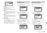 Предварительный просмотр 71 страницы Tascam DR-40X Owner'S Manual