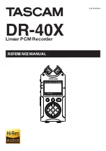 Tascam DR-40X Reference Manual preview