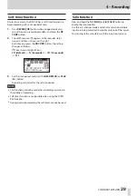 Preview for 39 page of Tascam DR-40X Reference Manual