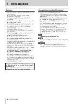 Предварительный просмотр 4 страницы Tascam dr-44wl Reference Manual