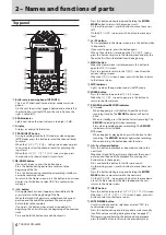 Предварительный просмотр 6 страницы Tascam dr-44wl Reference Manual