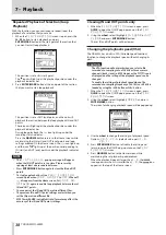 Preview for 38 page of Tascam dr-44wl Reference Manual