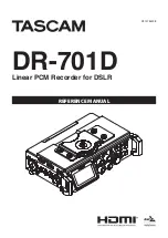 Tascam DR-701D Reference Manual preview