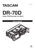 Tascam DR-70D Reference Manual preview