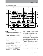 Preview for 5 page of Tascam DS-D98 Owner'S Manual