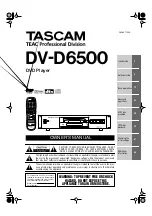 Tascam DV-D6500 Owner'S Manual preview