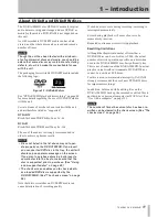 Preview for 11 page of Tascam DV-RA1000HD Owner'S Manual