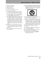 Preview for 3 page of Tascam FE-8 Owner'S Manual