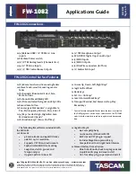 Предварительный просмотр 4 страницы Tascam FW-1082 Application Manual