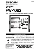 Tascam FW-1082 Owner'S Manual preview