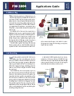 Preview for 2 page of Tascam FW-1804 Application Manual