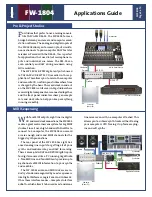 Preview for 3 page of Tascam FW-1804 Application Manual