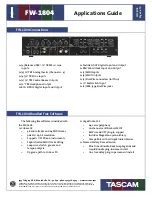 Preview for 4 page of Tascam FW-1804 Application Manual